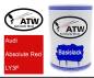 Preview: Audi, Absolute Red, LY3F: 500ml Lackdose, von ATW Autoteile West.